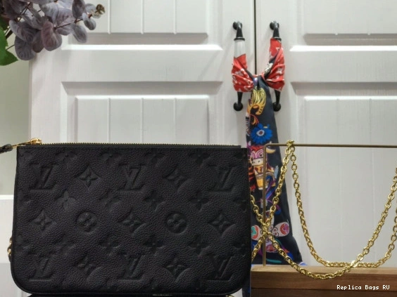 Cheap LOUIS DOUBLE ZIP VUITTON POCHETTE 0805